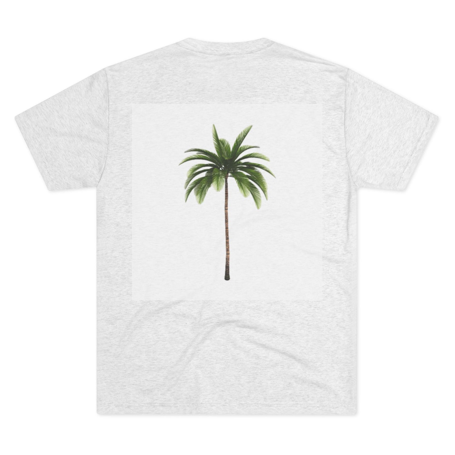 Chill Vibes Palm Tree Unisex Tri-Blend Crew Tee - Perfect for Summer and Relaxation