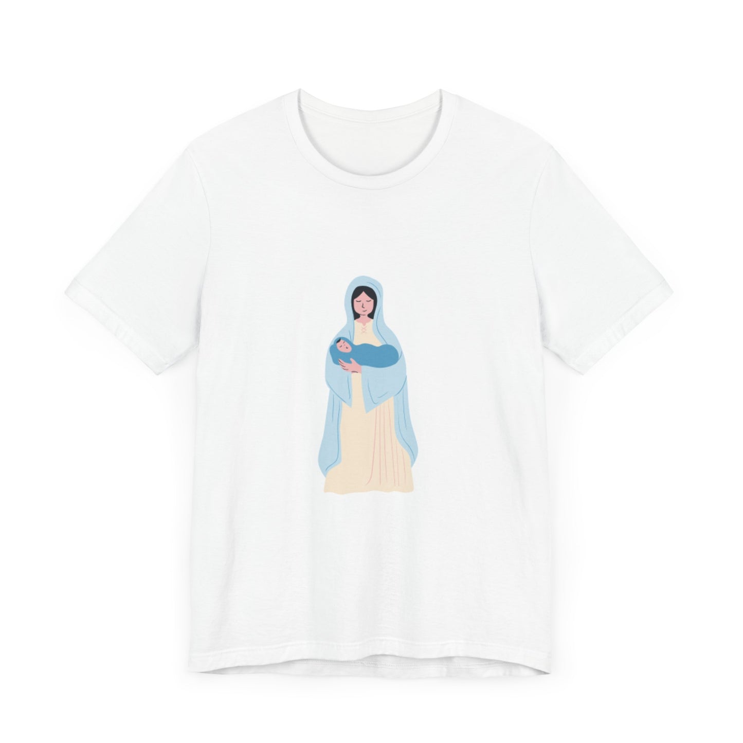 Mary and Child Graphic Unisex Jersey Tee - Faith-Inspired Apparel