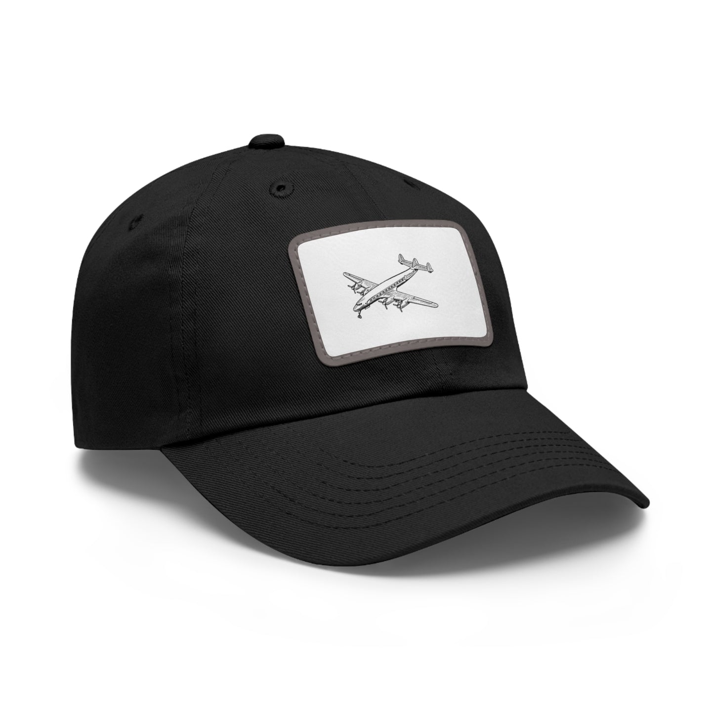 Aviation Dad Hat with Leather Patch - Perfect Gift for Pilots and Travel Lovers
