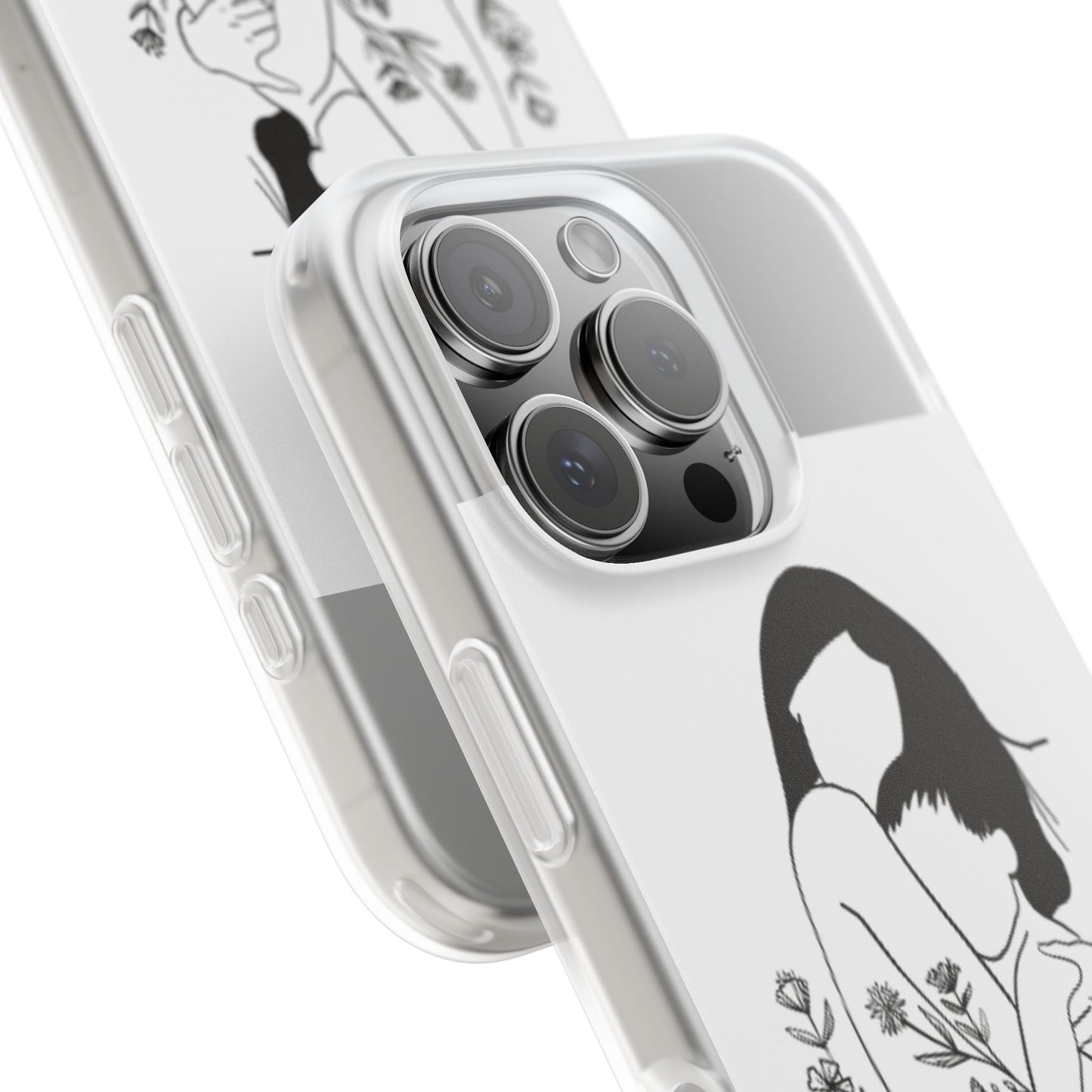 Artistic Mother's Love Flexi Case – Unique Phone Cover with Floral Design