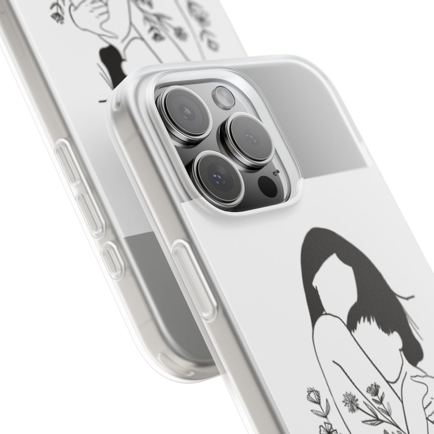 Artistic Mother's Love Flexi Case – Unique Phone Cover with Floral Design