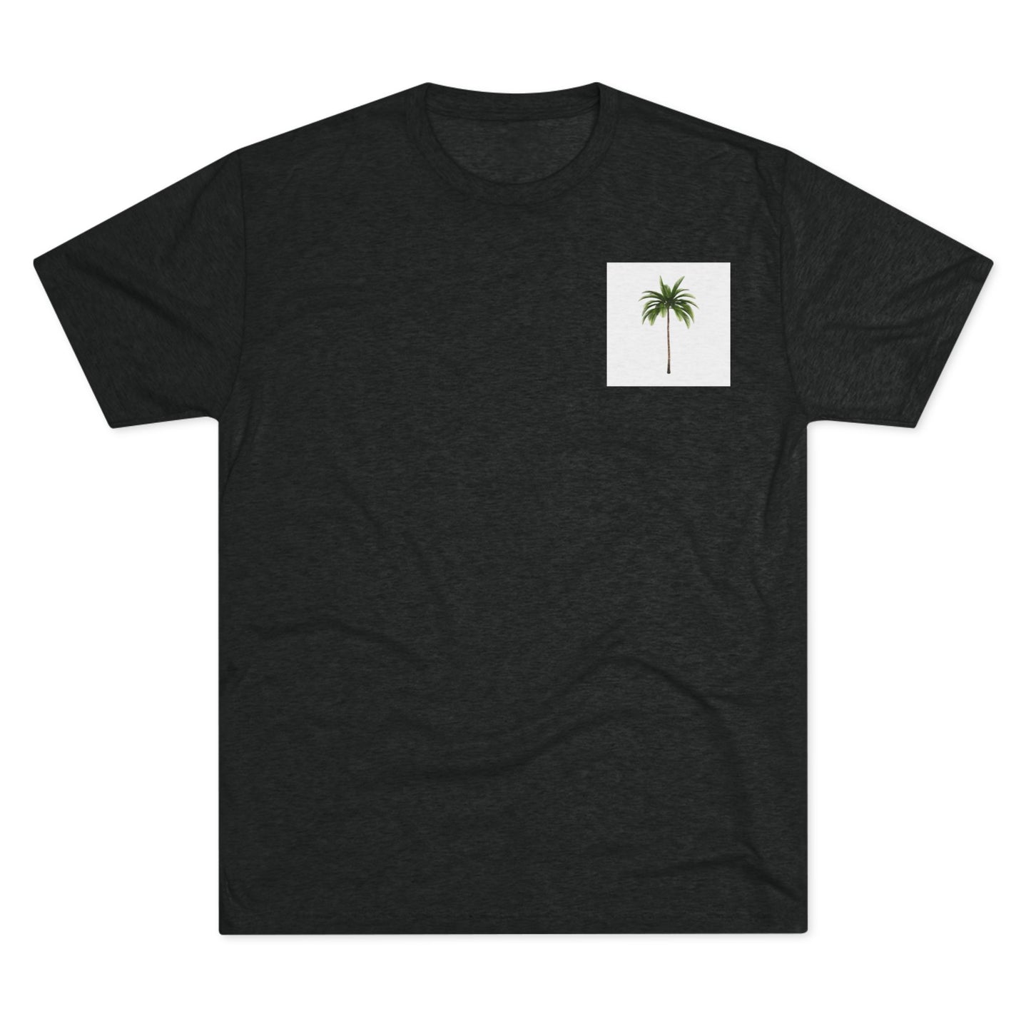 Chill Vibes Palm Tree Unisex Tri-Blend Crew Tee - Perfect for Summer and Relaxation