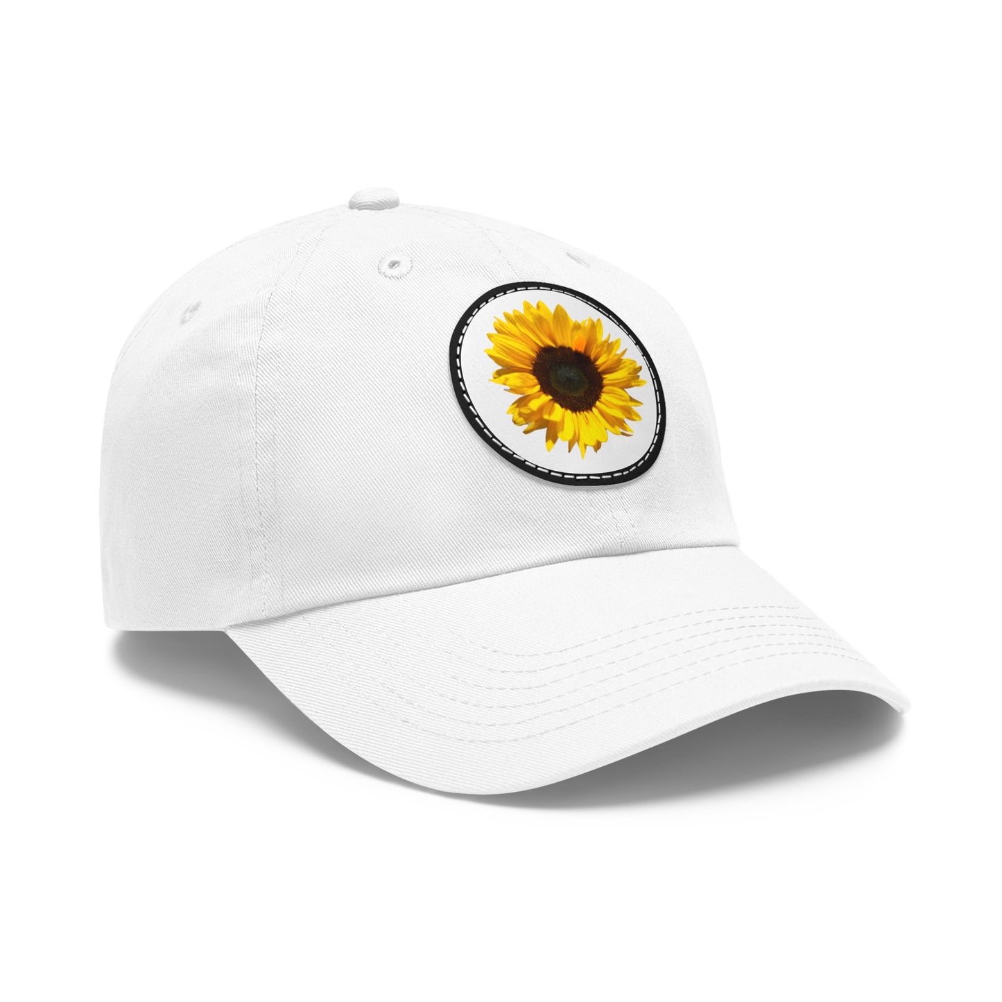 Sunflower Dad Hat with Leather Patch | Casual Summer Style