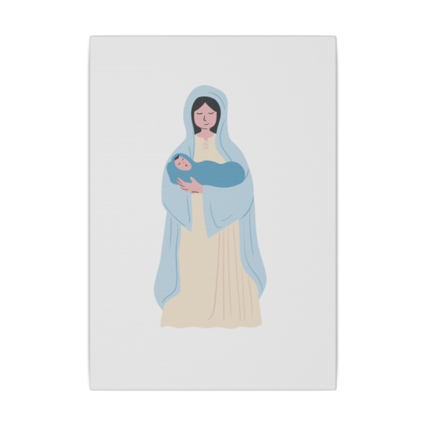 Mary and Child Giclée Print Canvas - Serene Art for Home Decor