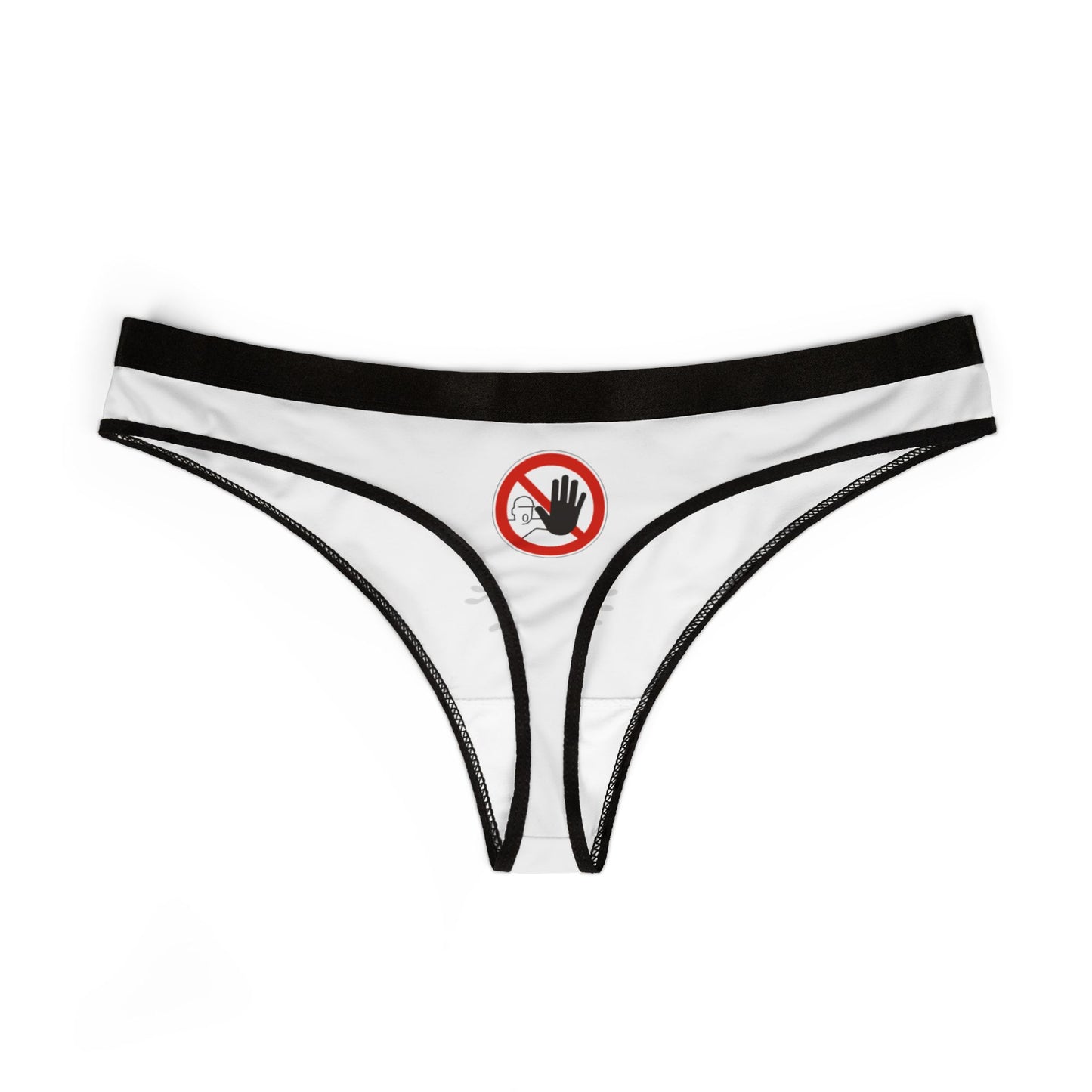 Fun Women's Thongs with Quirky Designs - Spider and No Touch Graphics