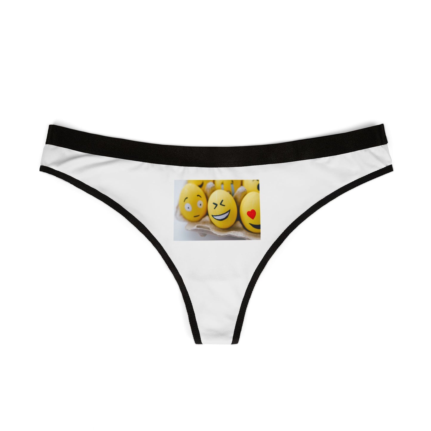 Funny Emoji Women's Thongs for Everyday Wear