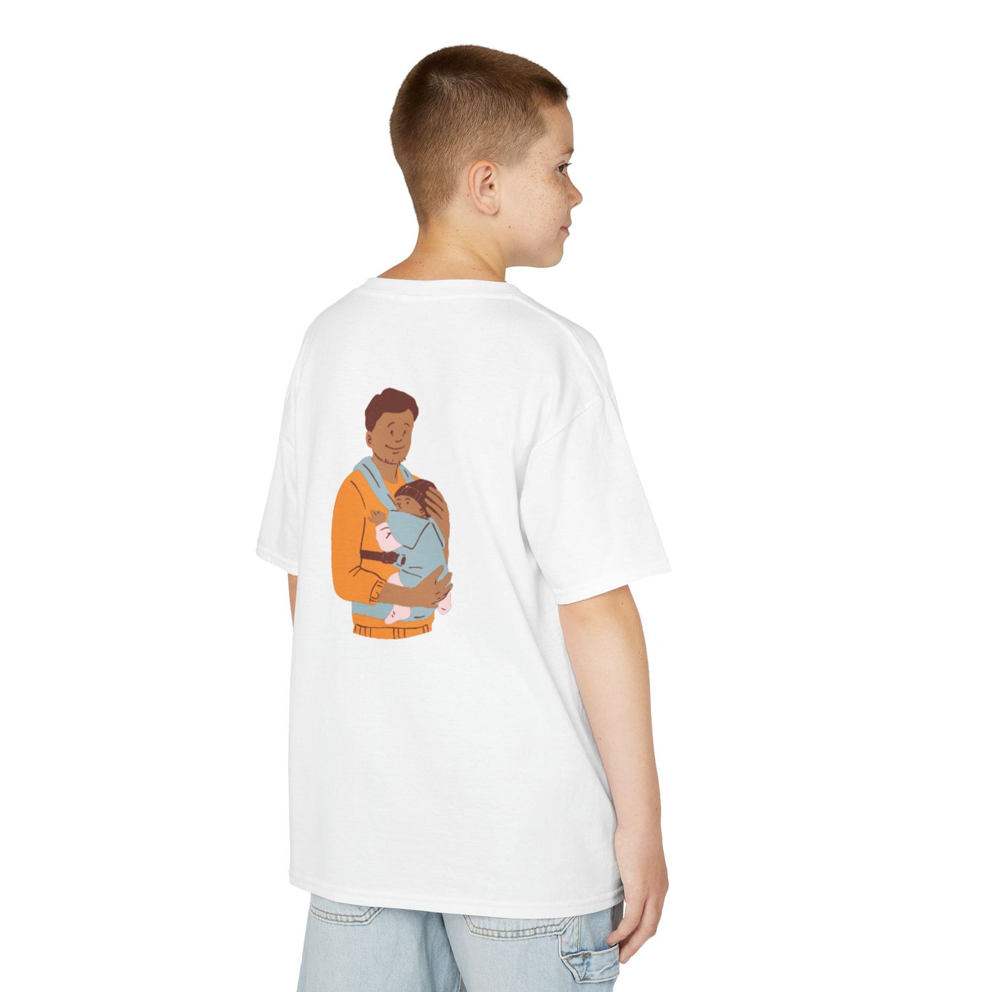 Number 1 Dad Kids Tee - Adorable Heavy Cotton™ T-Shirt for Father's Day & Family Celebrations