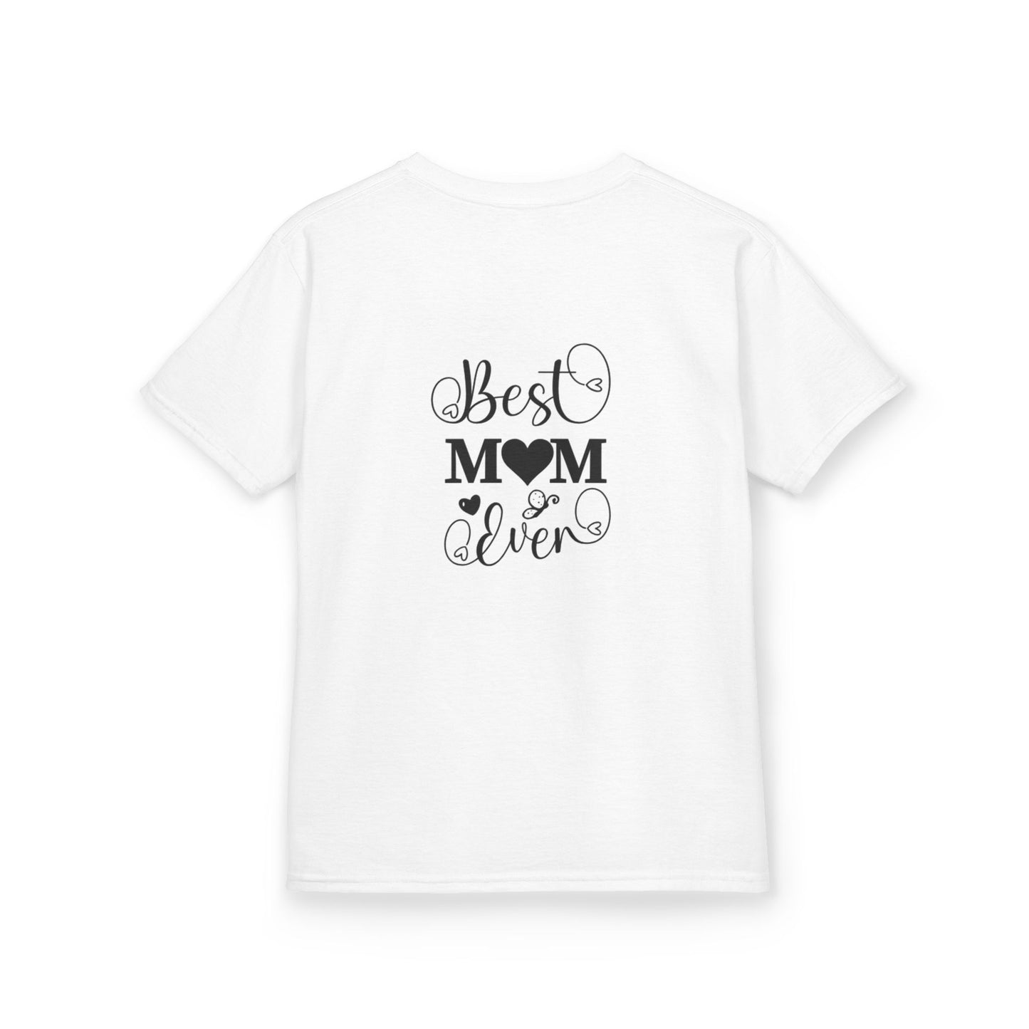 Kids 'Best Mom Ever' Heavy Cotton Tee - Perfect Gift for Mother's Day!