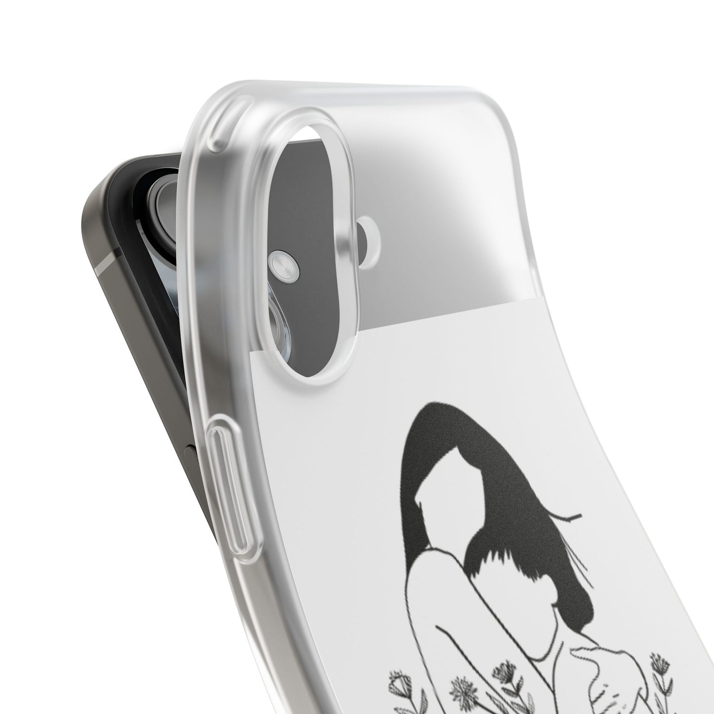 Artistic Mother's Love Flexi Case – Unique Phone Cover with Floral Design