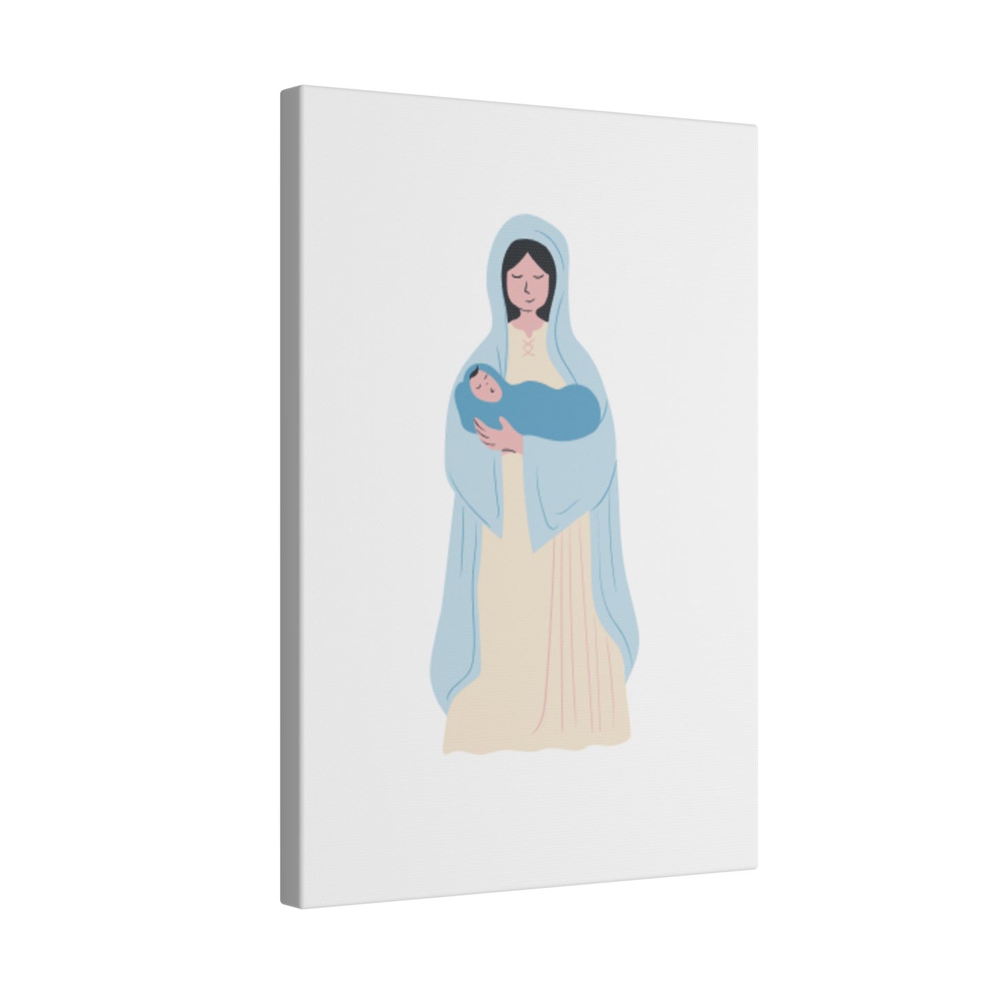 Mary and Child Giclée Print Canvas - Serene Art for Home Decor