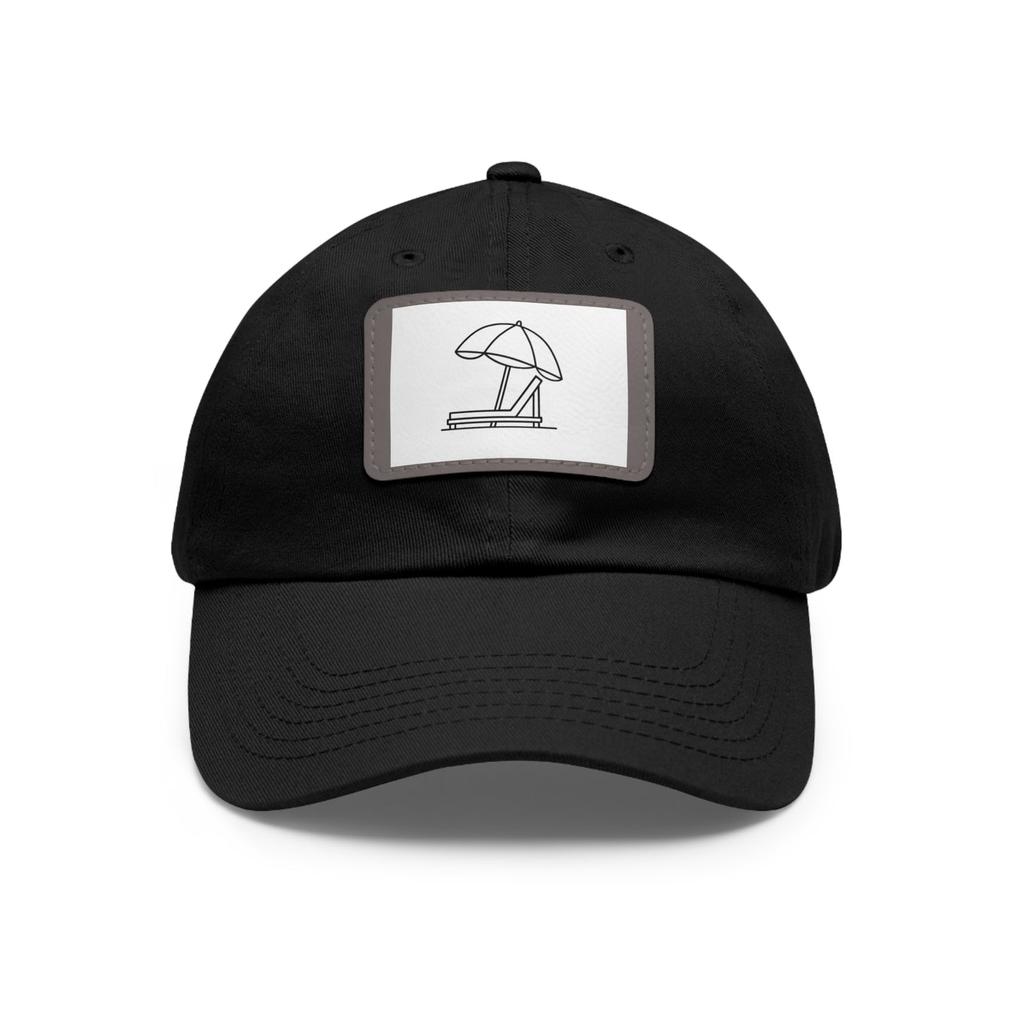 Beach Vibes Dad Hat with Leather Patch - Summer Outdoor Cap