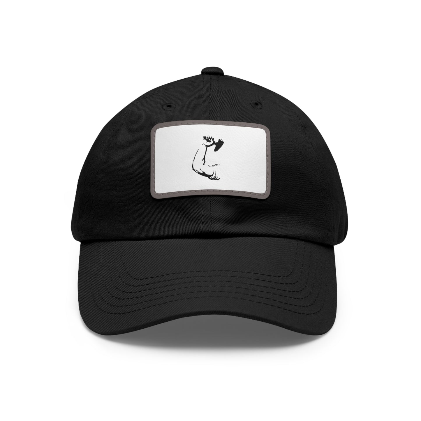 Dad Hat with Leather Patch – Artistic Strength Cap for Everyday Wear