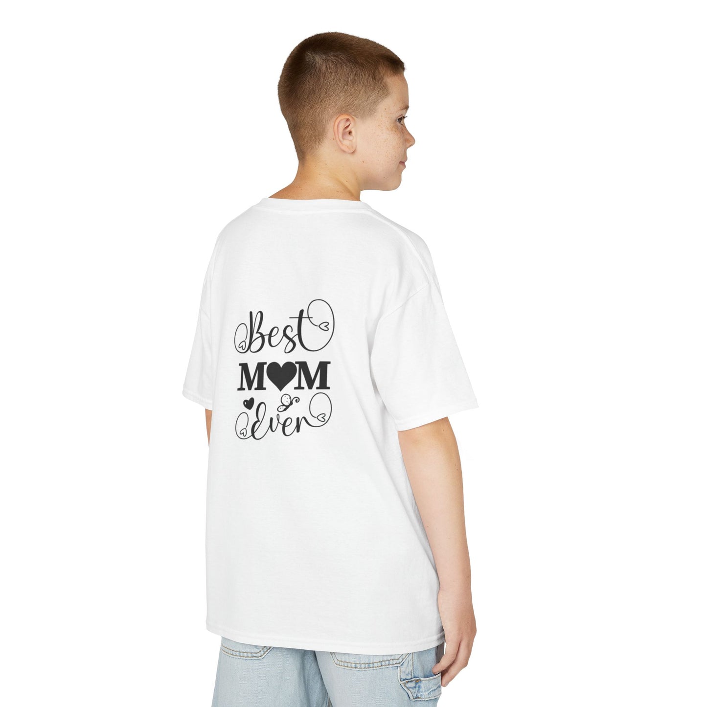 Kids 'Best Mom Ever' Heavy Cotton Tee - Perfect Gift for Mother's Day!