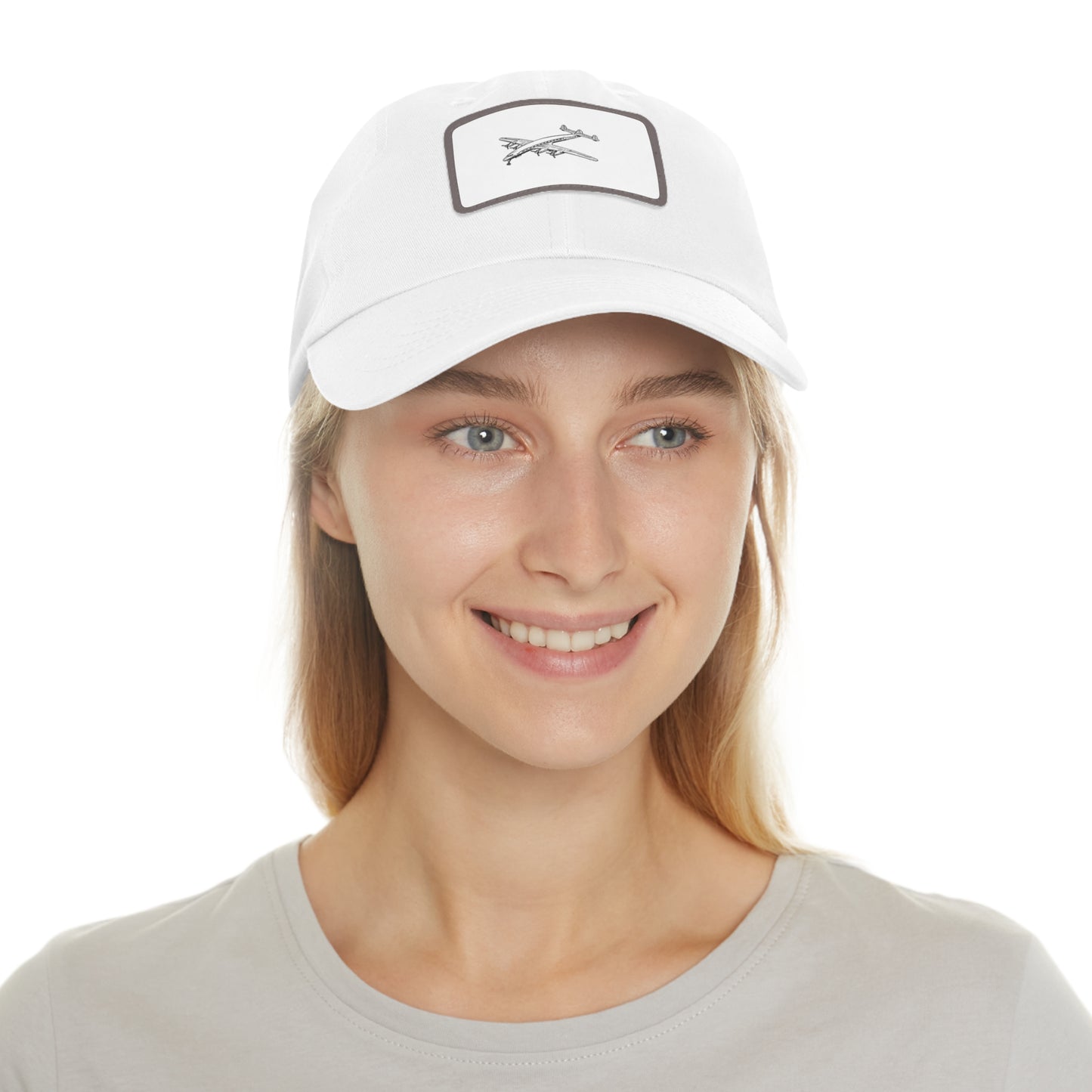 Aviation Dad Hat with Leather Patch - Perfect Gift for Pilots and Travel Lovers