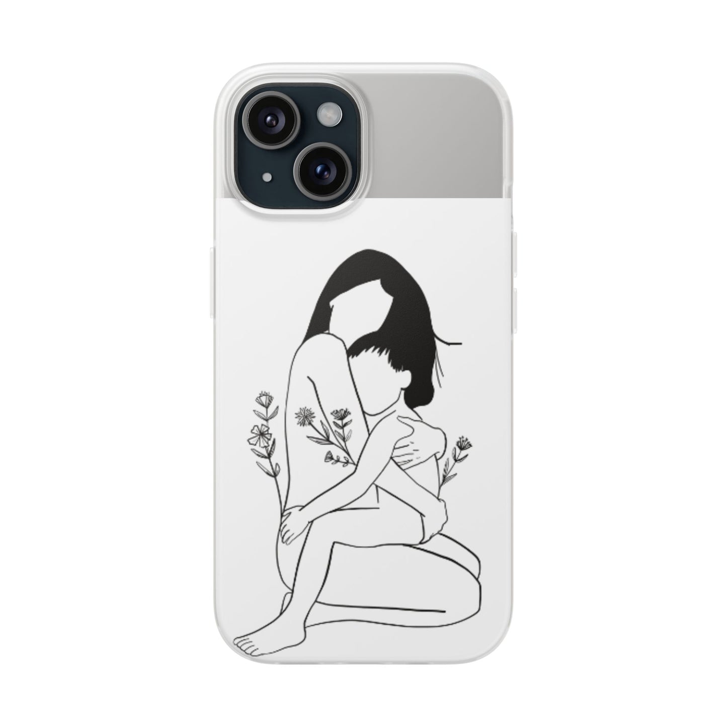 Artistic Mother's Love Flexi Case – Unique Phone Cover with Floral Design