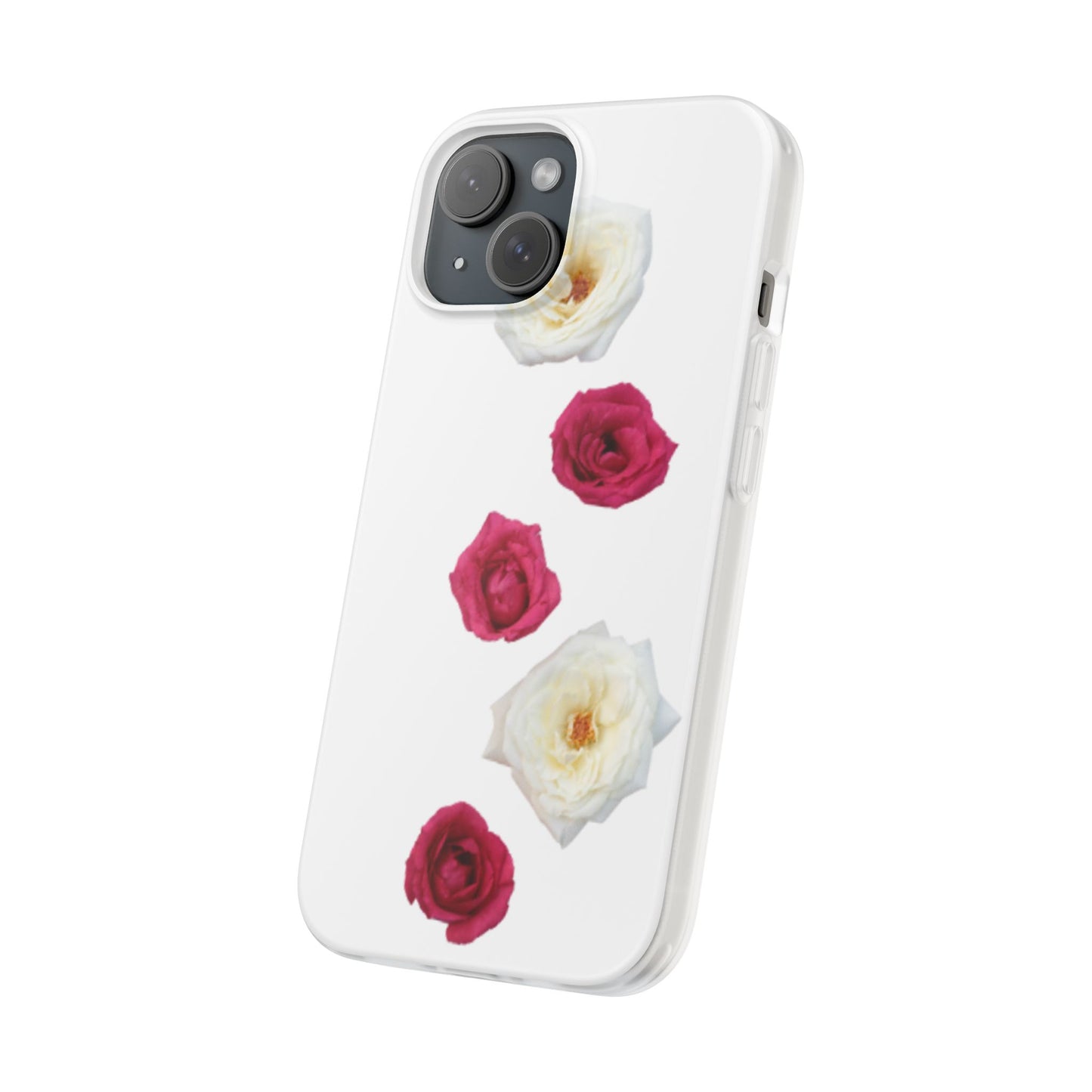 Floral Flexi Case - Elegant Rose Design for iPhone