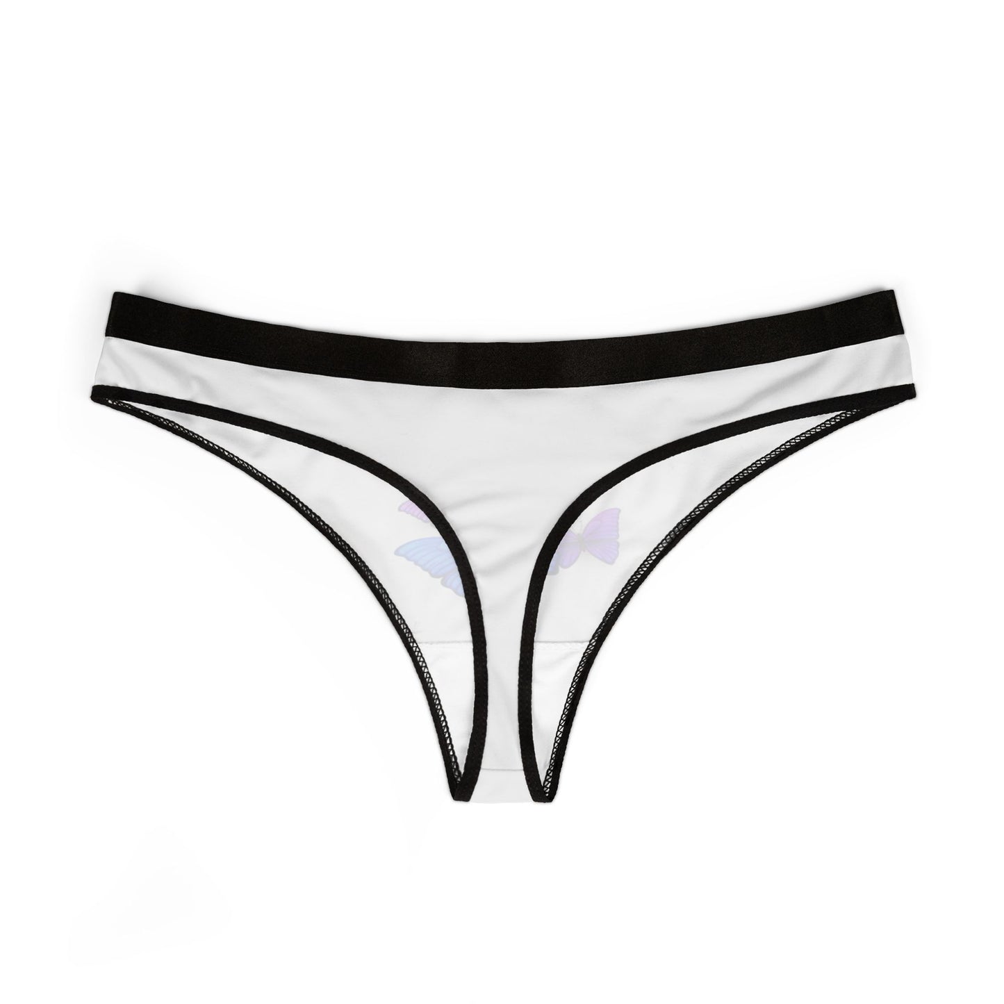 Butterfly Print Women's Thongs - Comfortable & Stylish Undergarments