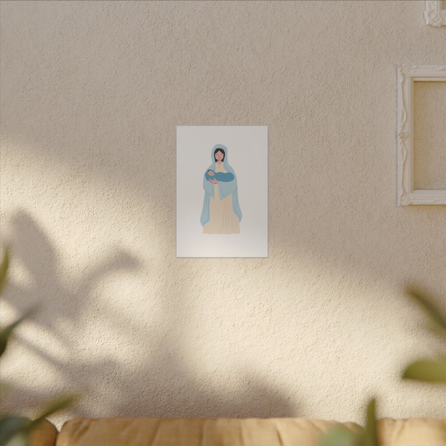 Mary and Child Giclée Print Canvas - Serene Art for Home Decor