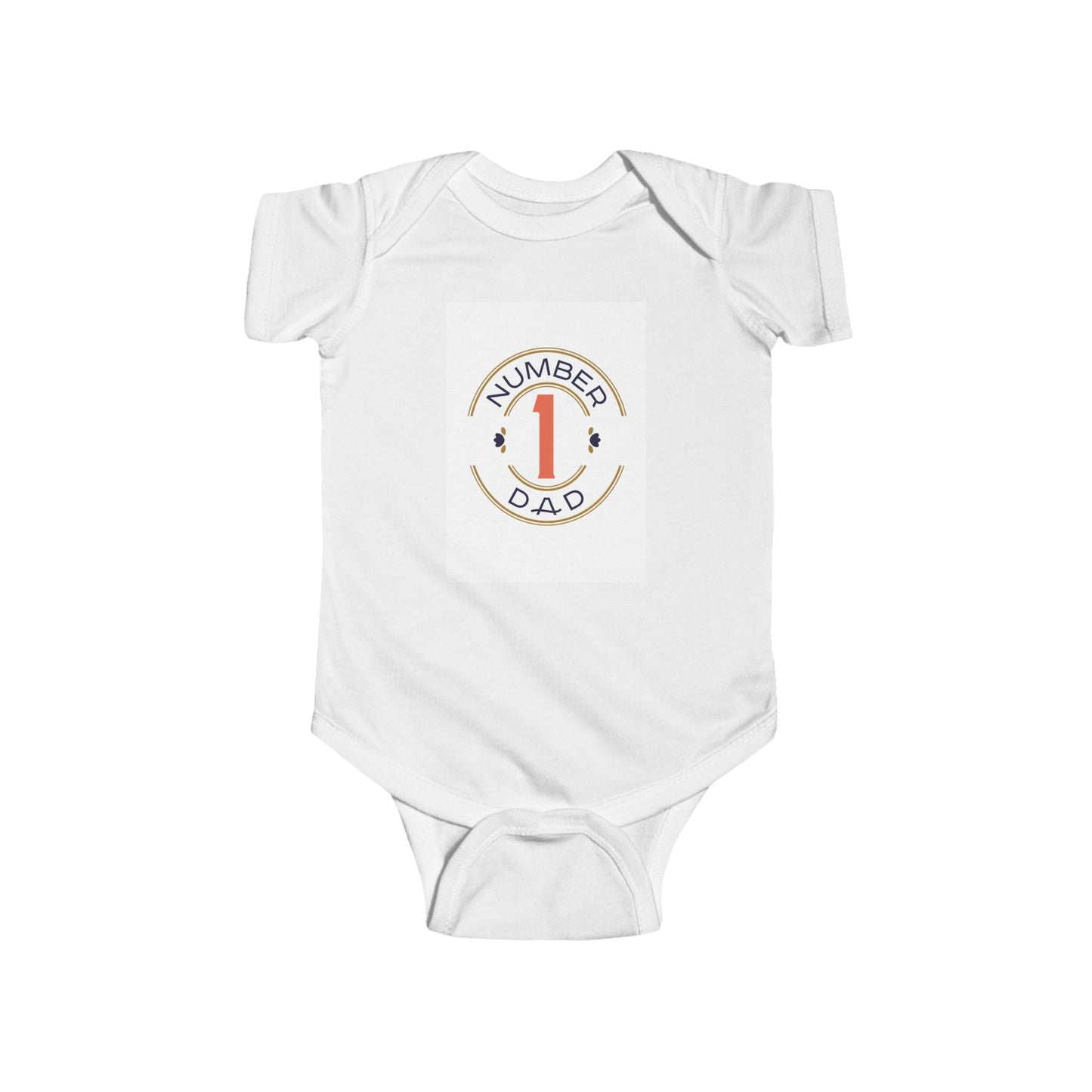 Number 1 Dad Infant Bodysuit - Perfect Baby Gift for Father's Day