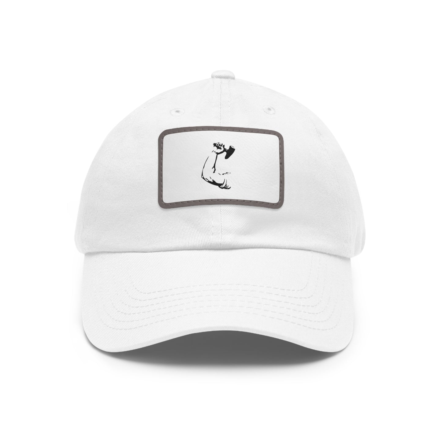 Dad Hat with Leather Patch – Artistic Strength Cap for Everyday Wear