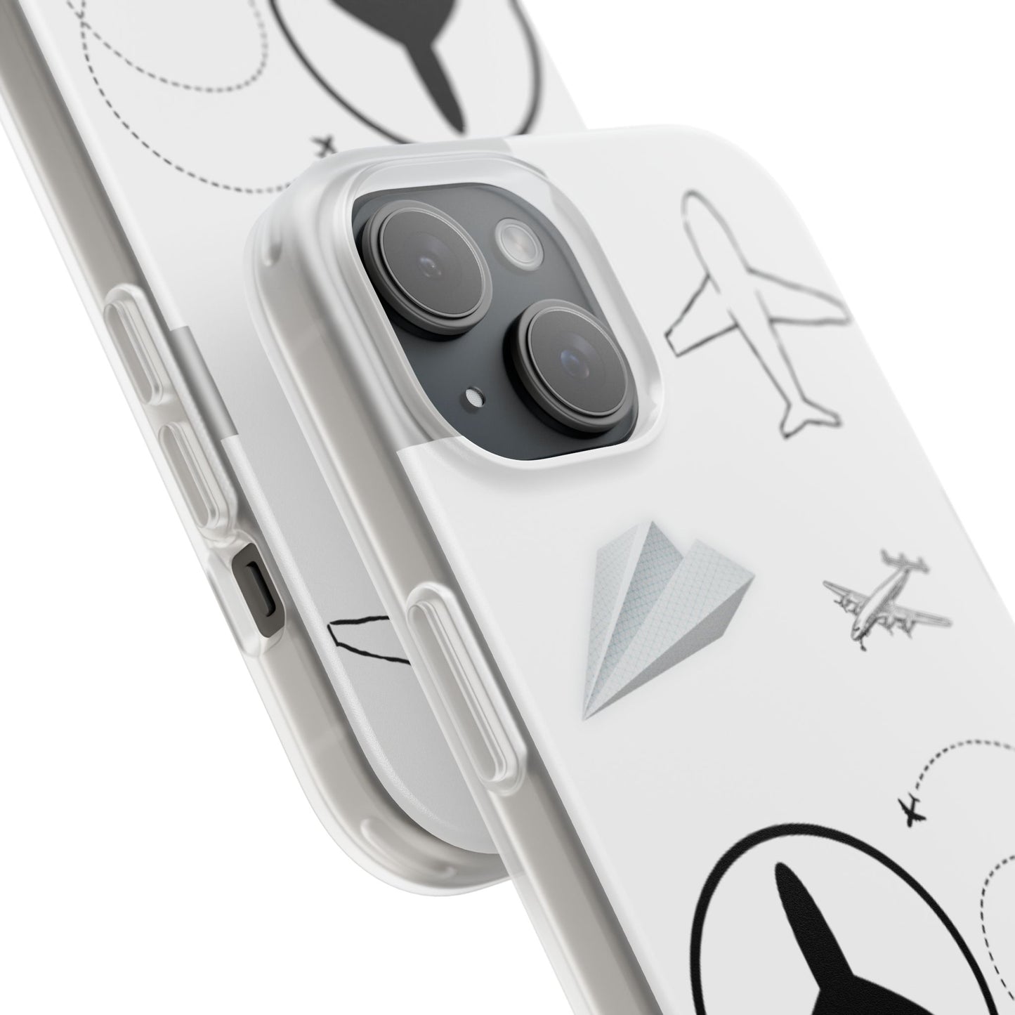 Airplane Design Flexi Phone Cases, Travel Lover Gift, Aviator Accessories, Travel Enthusiast Gifts, Fun & Unique Phone Covers