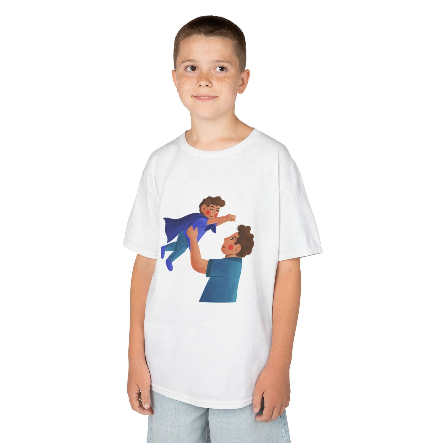 Superhero Dad Kids Tee - #1 Daddy Design for Father's Day