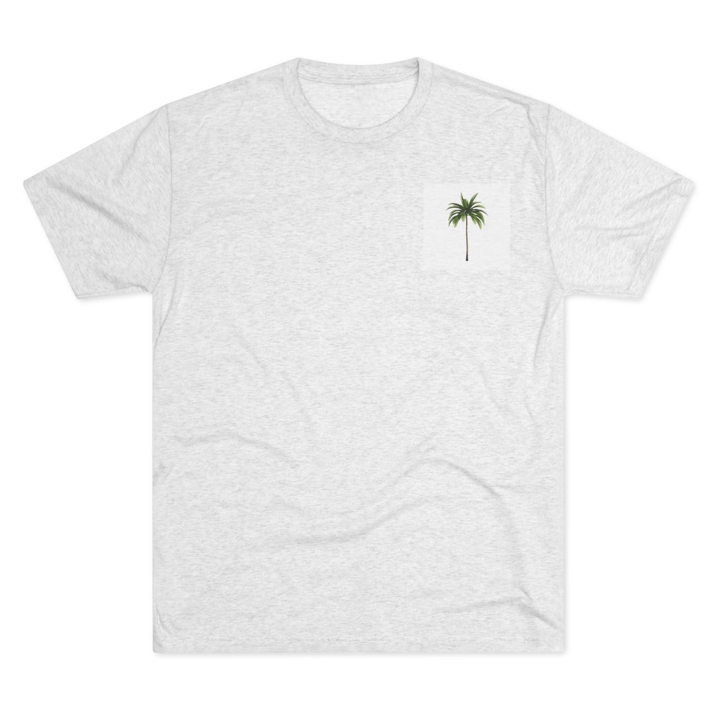 Chill Vibes Palm Tree Unisex Tri-Blend Crew Tee - Perfect for Summer and Relaxation