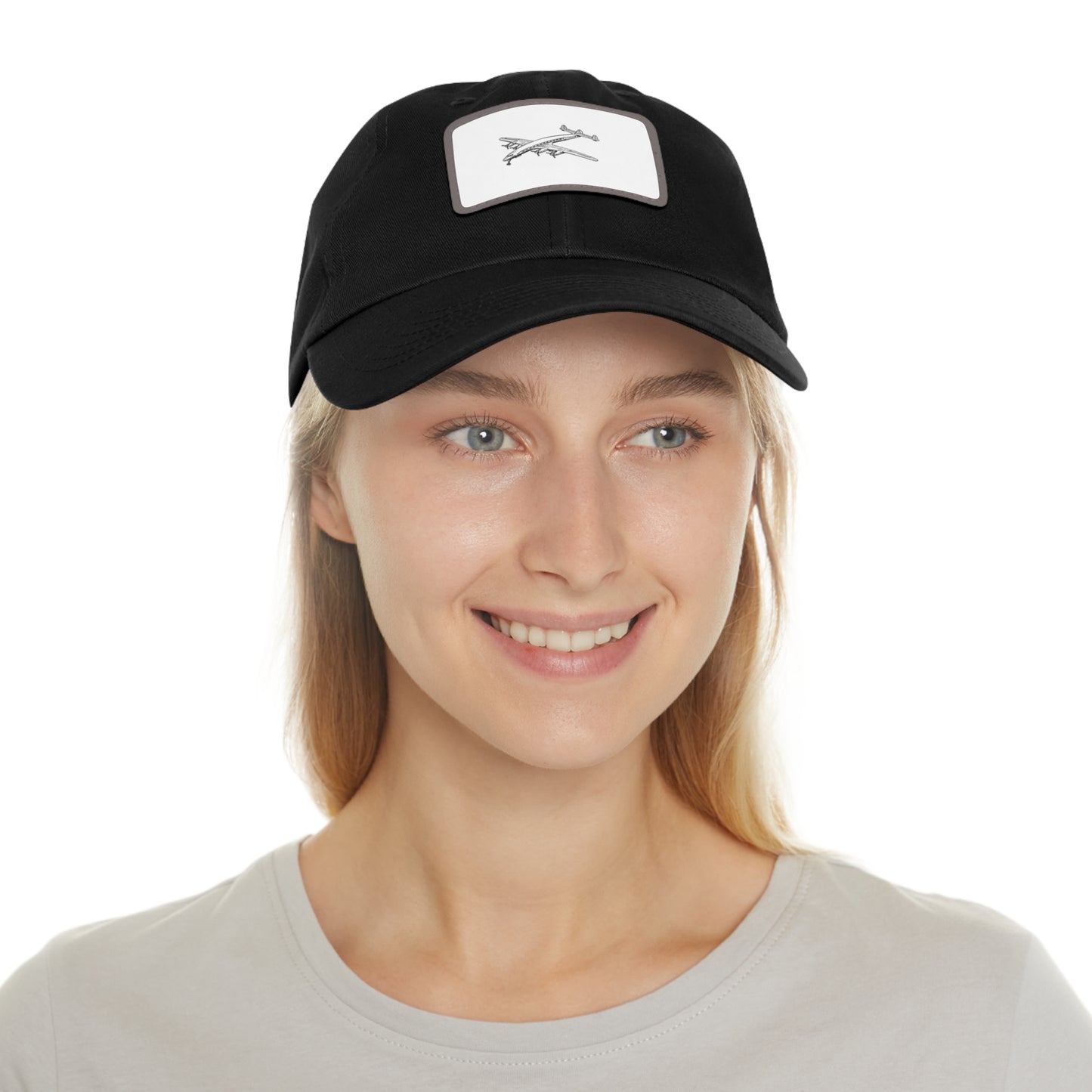 Aviation Dad Hat with Leather Patch - Perfect Gift for Pilots and Travel Lovers