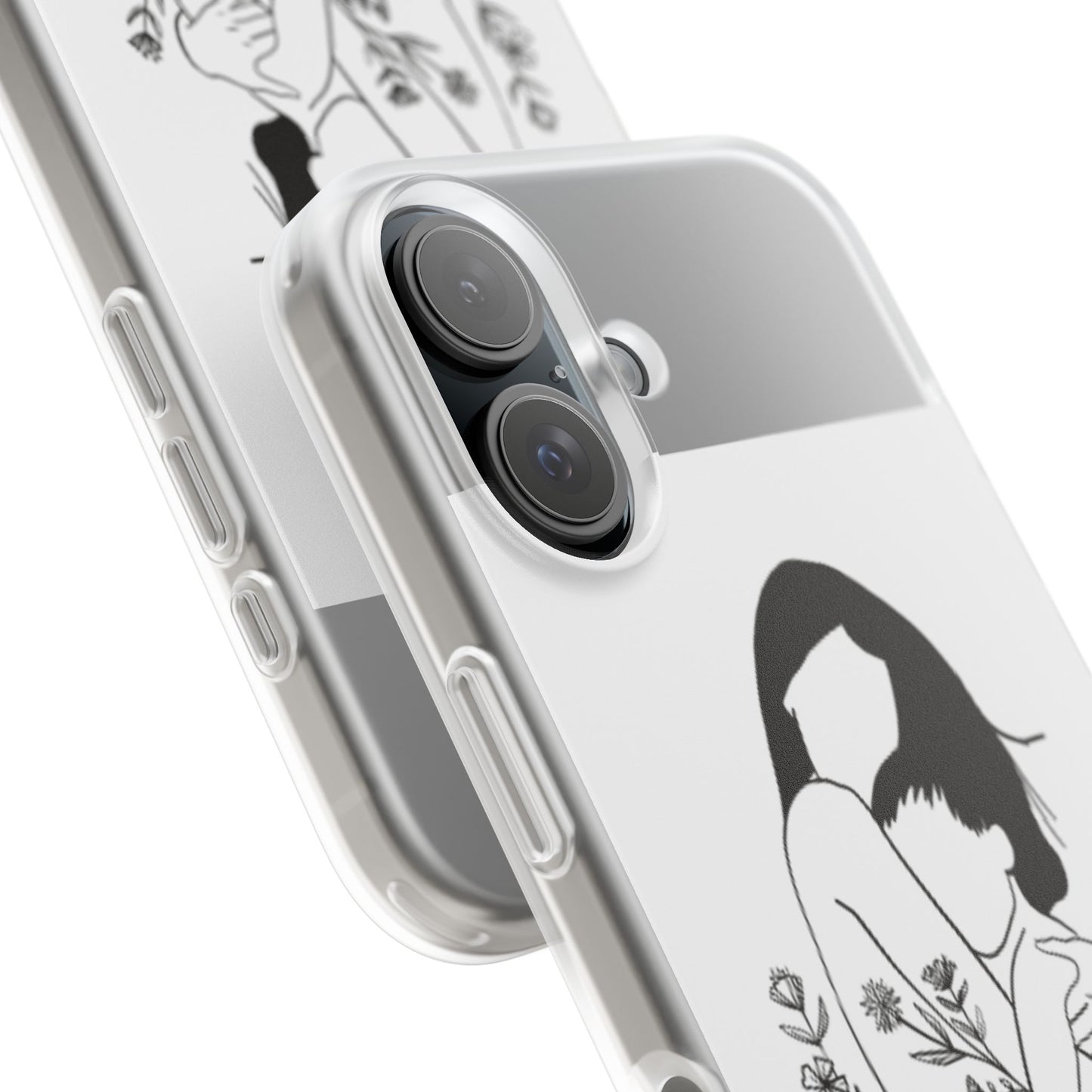 Artistic Mother's Love Flexi Case – Unique Phone Cover with Floral Design