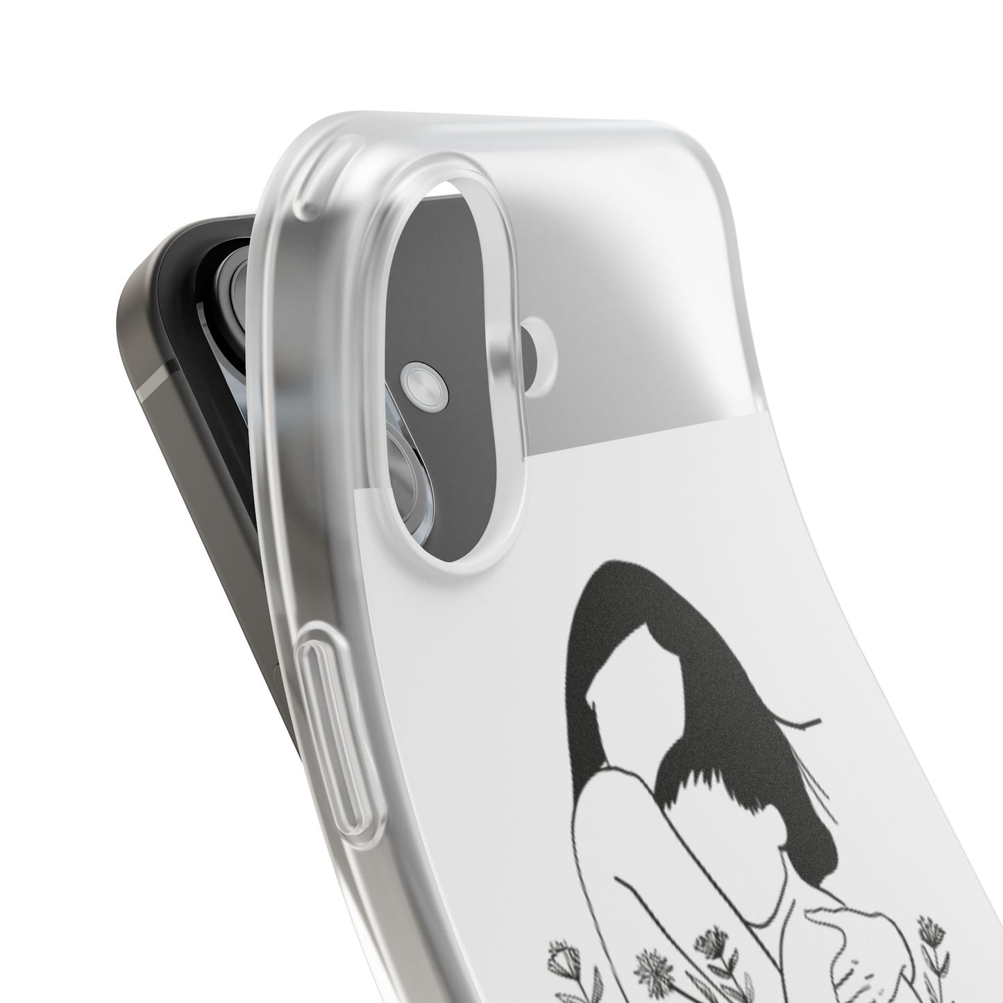 Artistic Mother's Love Flexi Case – Unique Phone Cover with Floral Design
