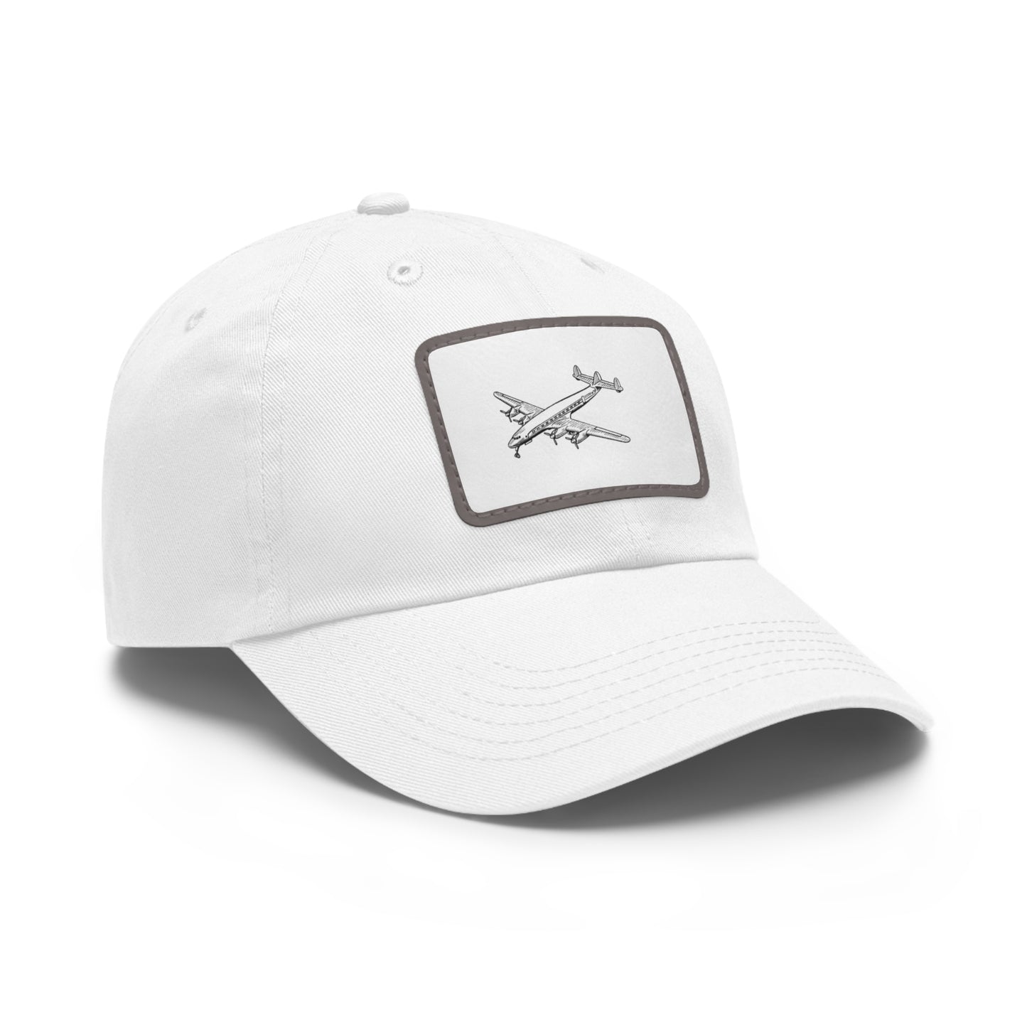 Aviation Dad Hat with Leather Patch - Perfect Gift for Pilots and Travel Lovers