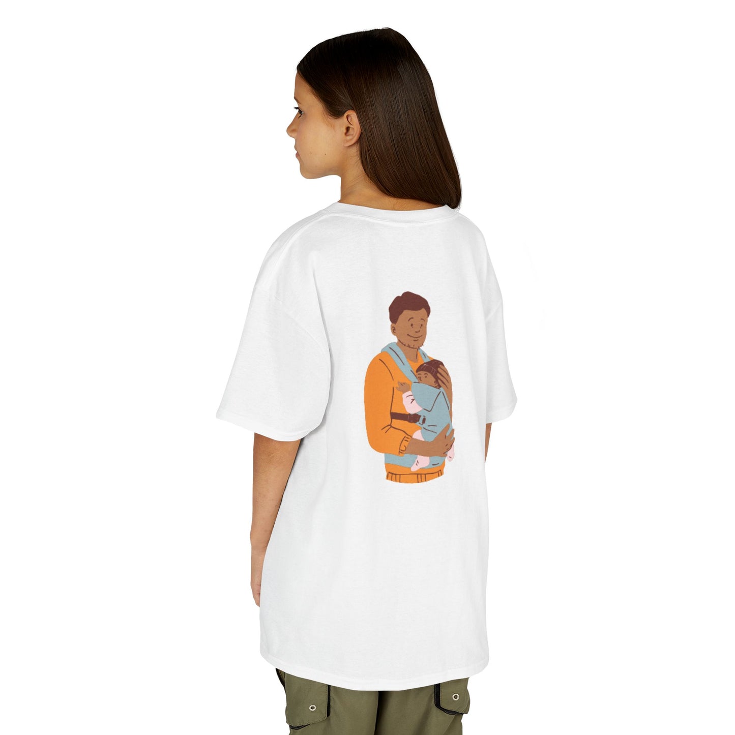 Number 1 Dad Kids Tee - Adorable Heavy Cotton™ T-Shirt for Father's Day & Family Celebrations