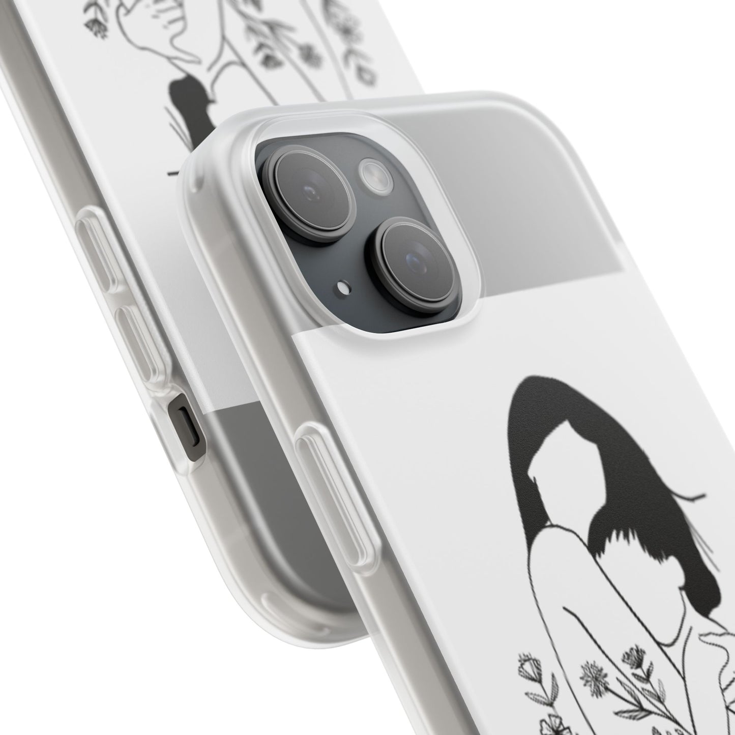 Artistic Mother's Love Flexi Case – Unique Phone Cover with Floral Design