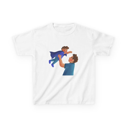 Superhero Dad Kids Tee - #1 Daddy Design for Father's Day