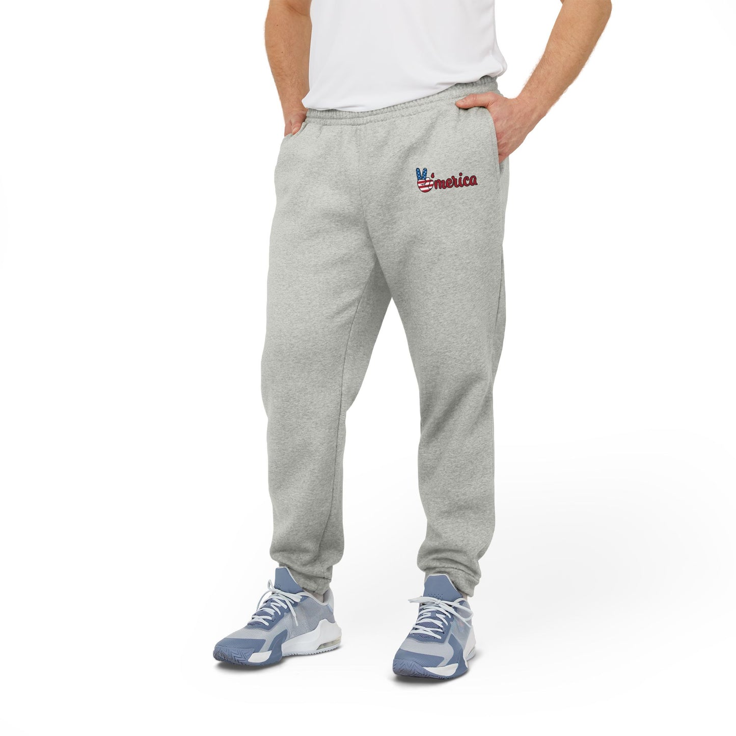 Adidas Unisex Fleece Joggers - America Design | Comfortable Casual Wear for All Occasions