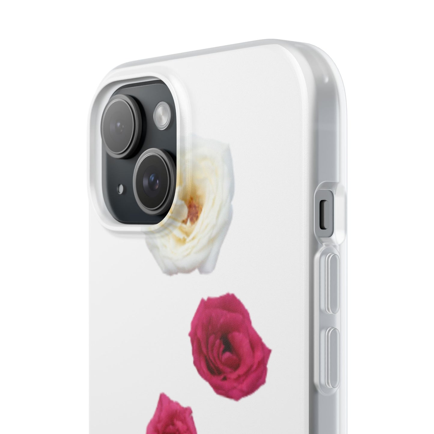 Floral Flexi Case - Elegant Rose Design for iPhone