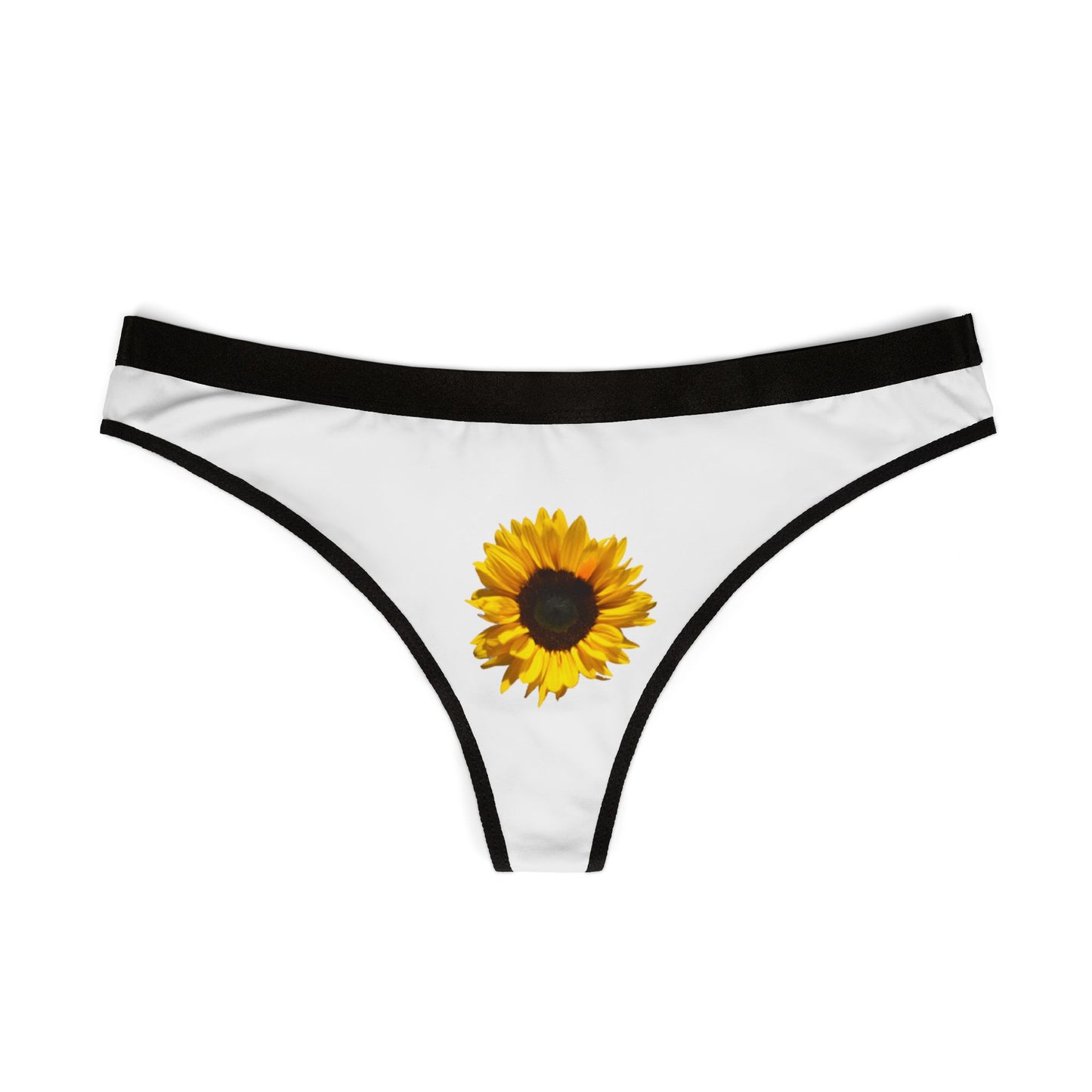 Sunflower Women's Thongs - Floral Vibe Underwear for Summer