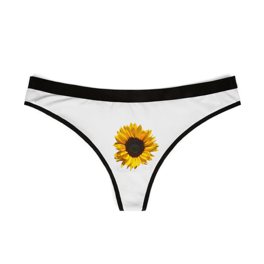 Sunflower Women's Thongs - Floral Vibe Underwear for Summer