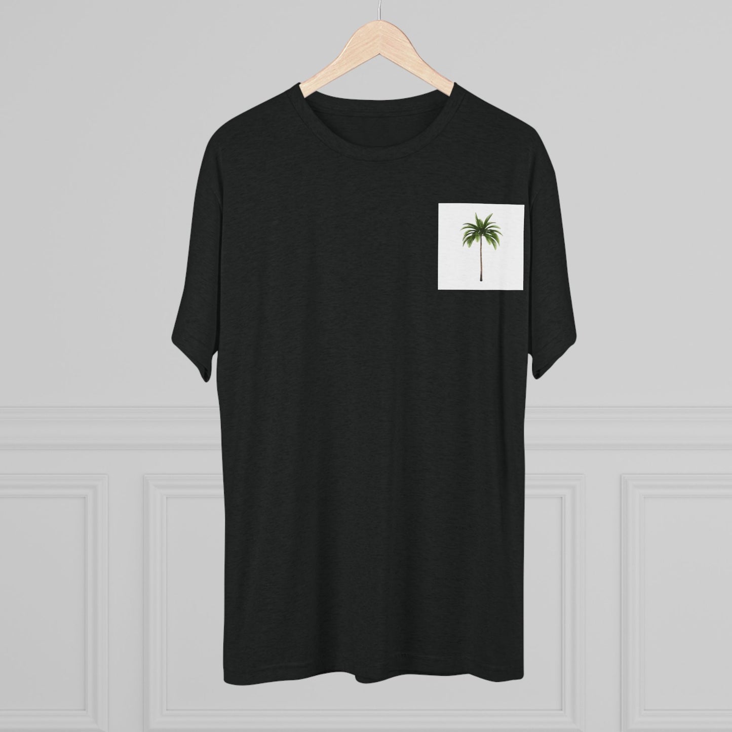 Chill Vibes Palm Tree Unisex Tri-Blend Crew Tee - Perfect for Summer and Relaxation