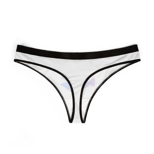 Butterfly Print Women's Thongs - Comfortable & Stylish Undergarments