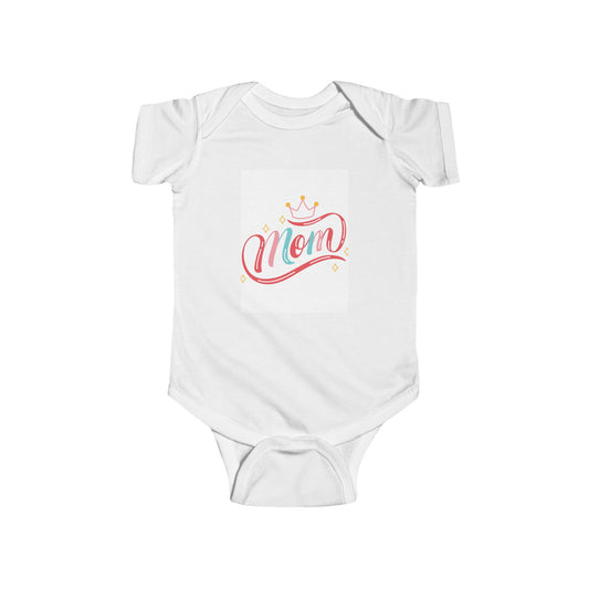 Mom Crown Infant Bodysuit | Cute Baby Apparel for New Moms | Baby Shower Gift