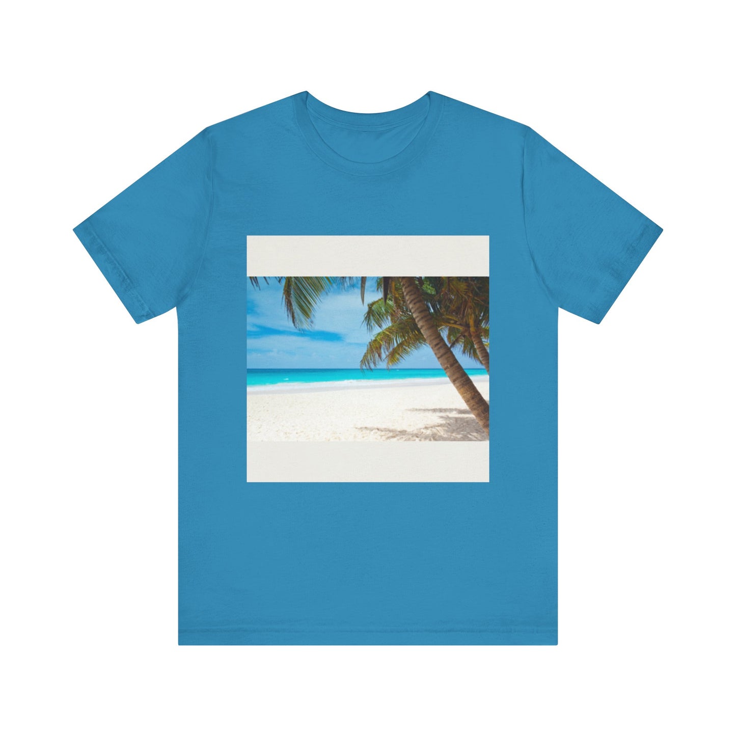 Beach Vibes Unisex Tee - Relaxing Tropical Scene, Summer Apparel, Gift for Beach Lovers, Vacation Outfit, Casual T-Shirt