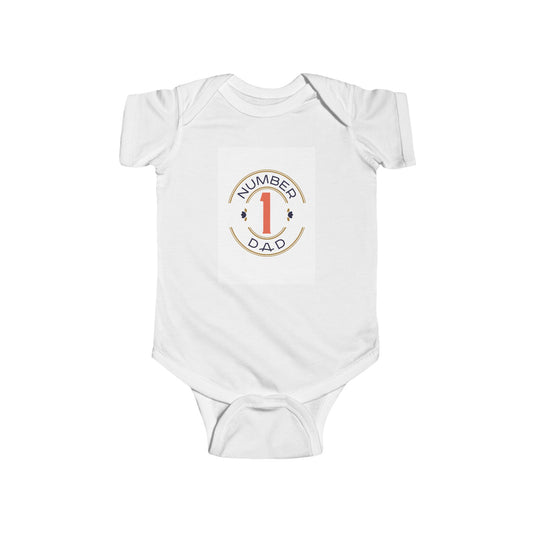 Number 1 Dad Infant Bodysuit - Perfect Baby Gift for Father's Day