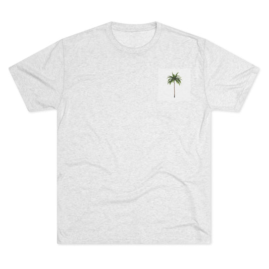 Chill Vibes Palm Tree Unisex Tri-Blend Crew Tee - Perfect for Summer and Relaxation