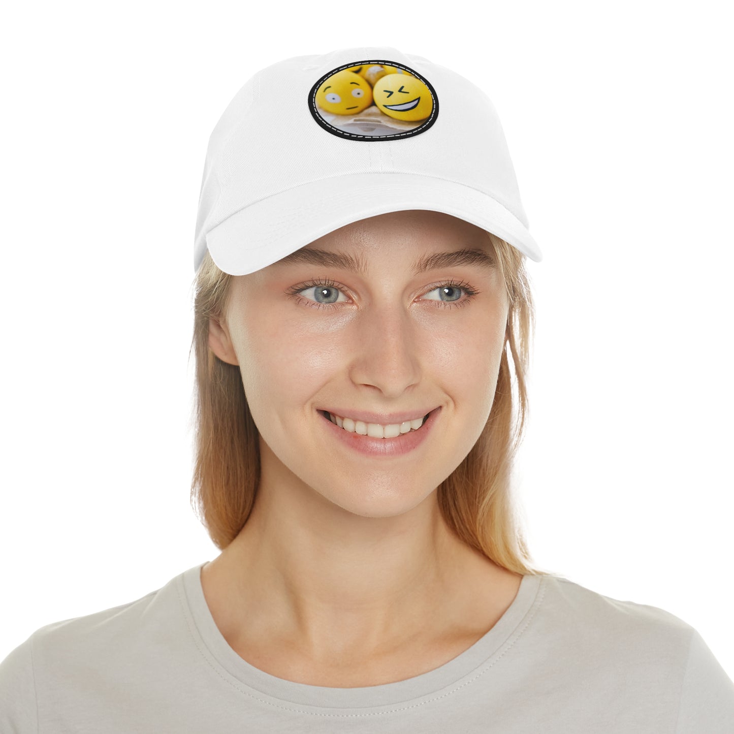 Smiley Face Dad Hat - Fun Casual Stylish Cap, Perfect Gift for Father's Day, Summer Outings, Casual Wear, Emoji Lovers, Birthday Gifts