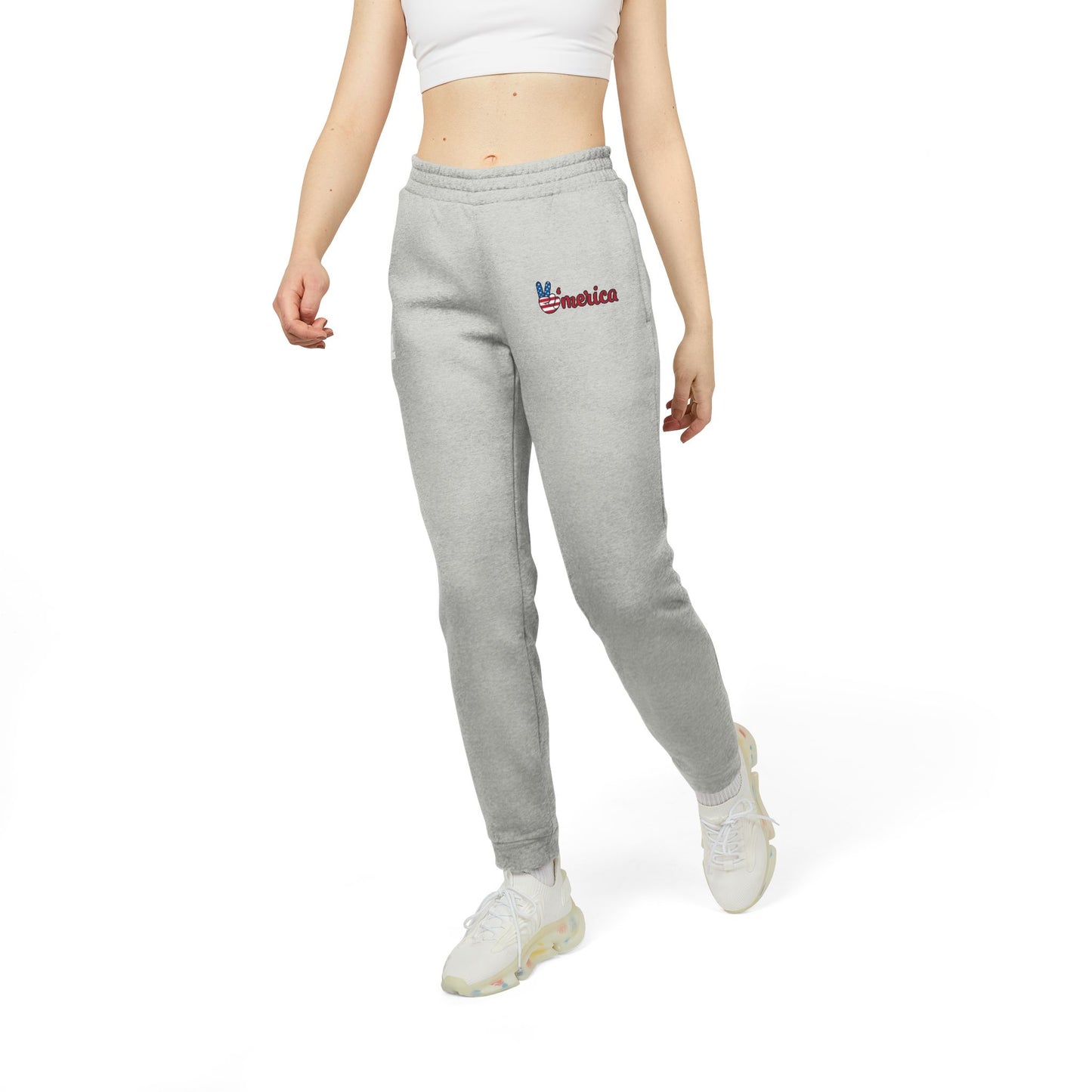 Adidas Unisex Fleece Joggers - America Design | Comfortable Casual Wear for All Occasions